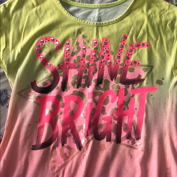 pink, orange, purple, and yellow tie die t-shirt! - Picture 3 of 4